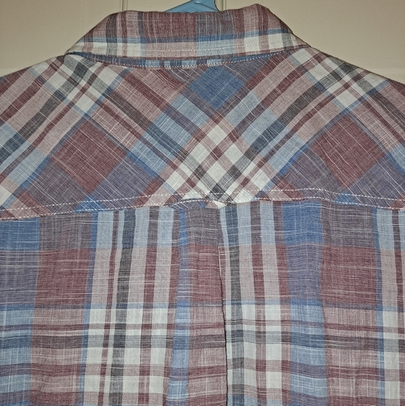 Weatherproof Vintage short sleeve button up collar shirt plaid size XL - Picture 6 of 14